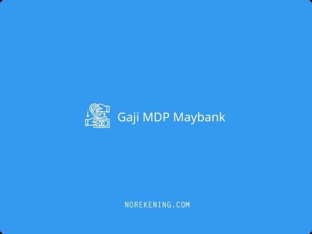 Gaji MDP Maybank