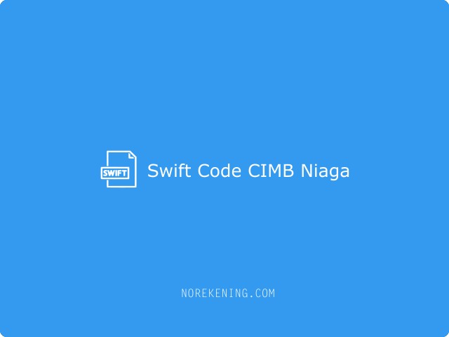 Swift Code CIMB Niaga