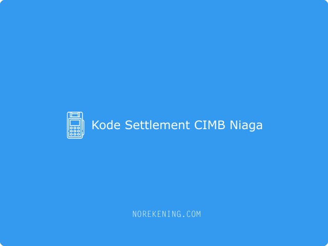 kode settlement cimb niaga