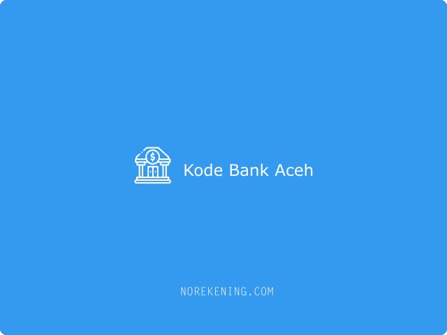 Kode Bank Aceh