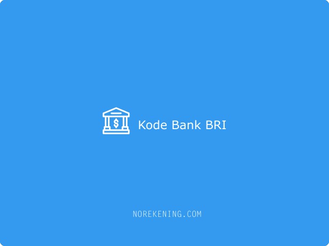 Kode Bank BRI