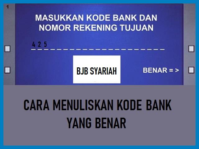 Kode Bank BJB Syariah