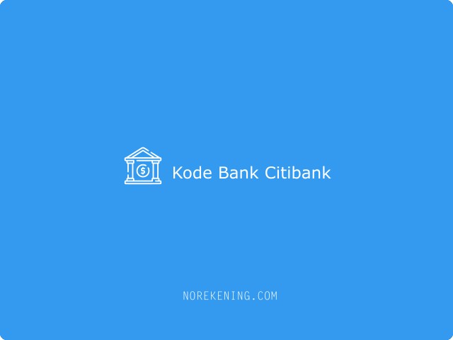 Kode Bank Citibank