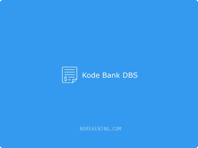 Kode Bank DBS