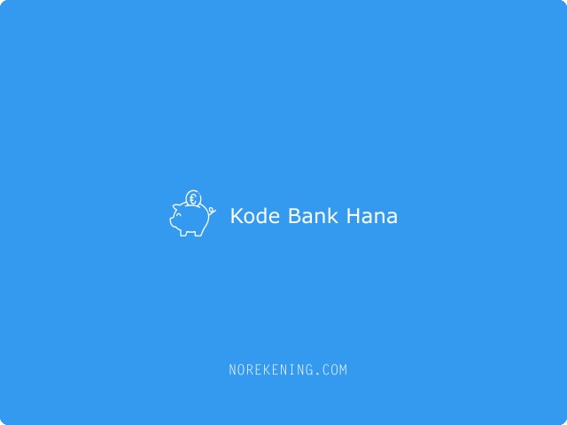 Kode Bank Hana