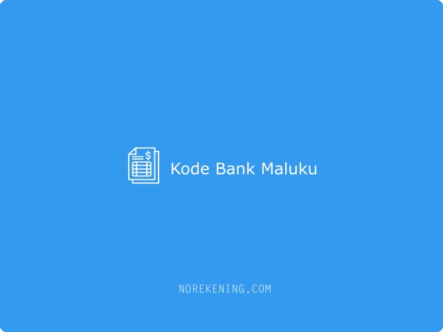 Kode Bank Maluku