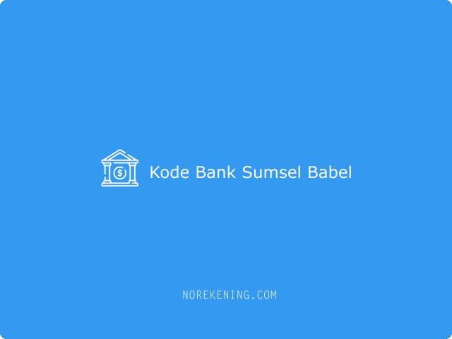 Kode Bank Sumsel Babel