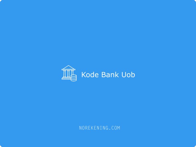 Kode Bank Uob