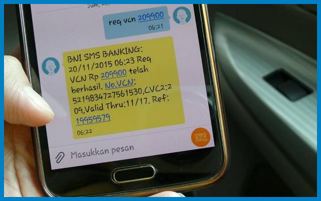 Cara SMS Banking BNI