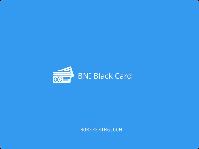 Jenis BNI Black Card